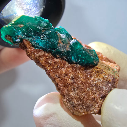 Seltene Dioptas auf Matrix Stufe, grün Republik Kongo 44*28*17mm