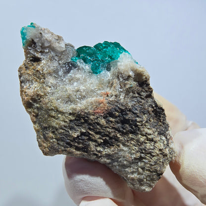 Seltene Dioptas auf Matrix Stufe, grün Republik Kongo 46*27*27mm