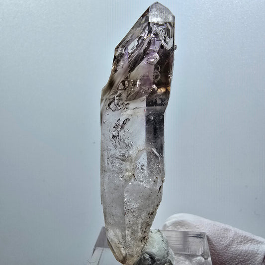 Enhydro Skelett Phantom Amethyst DT Zepter, 2x Blase Goboboseb, Namibia 58*15*14mm