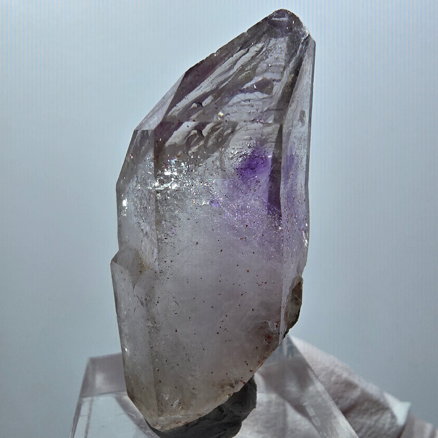 Rare améthyste fantôme squelette DT Scepter Goboboseb, Namibie 43*20*15mm 