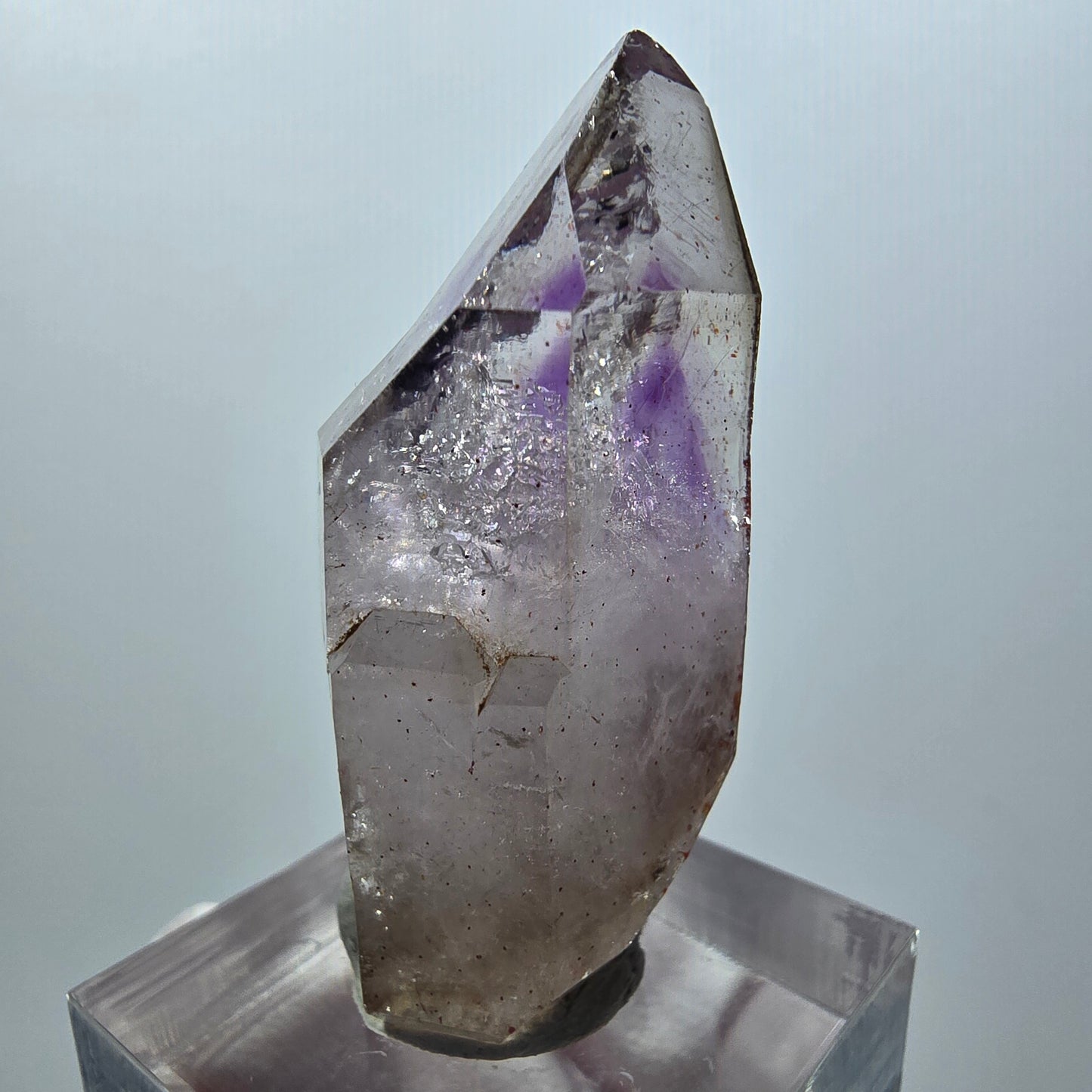 Rare améthyste fantôme squelette DT Scepter Goboboseb, Namibie 43*20*15mm 