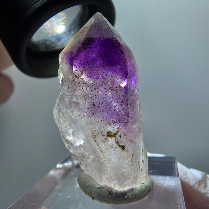 Seltene Skelett Phantom Amethyst Zepter Spitze Goboboseb, Namibia 31*15*17mm