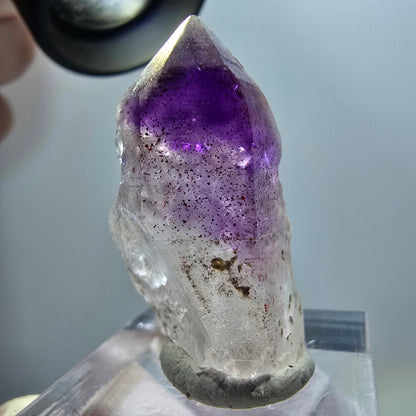 Seltene Skelett Phantom Amethyst Zepter Spitze Goboboseb, Namibia 31*15*17mm