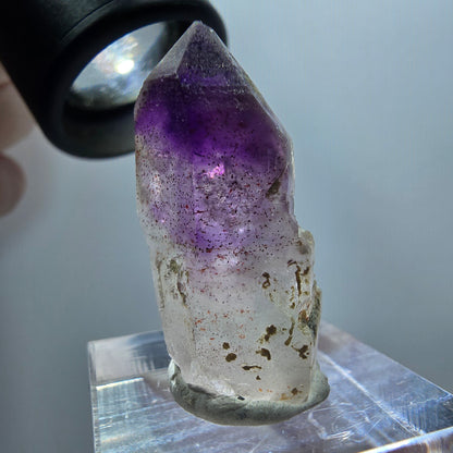 Seltene Skelett Phantom Amethyst Zepter Spitze Goboboseb, Namibia 31*15*17mm