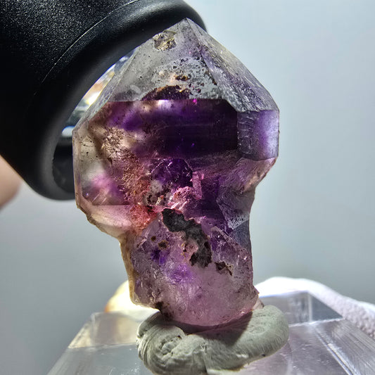 Seltene Skelett Phantom Amethyst DT Zepter Goboboseb, Namibia 31*15*20mm