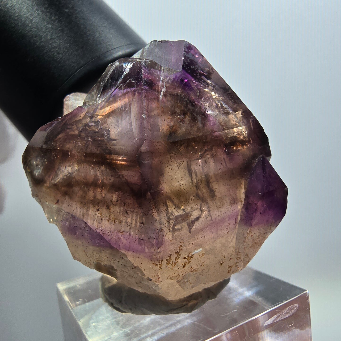 Seltene Skelett Phantom Amethyst Zepter Spitze Goboboseb, Namibia 37*36*29mm
