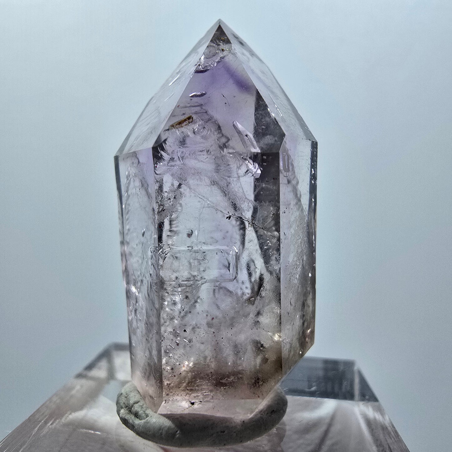 Enhydro Skelett Phantom Amethyst Zepter, 2x Blase Goboboseb, Namibia 34*16*14mm