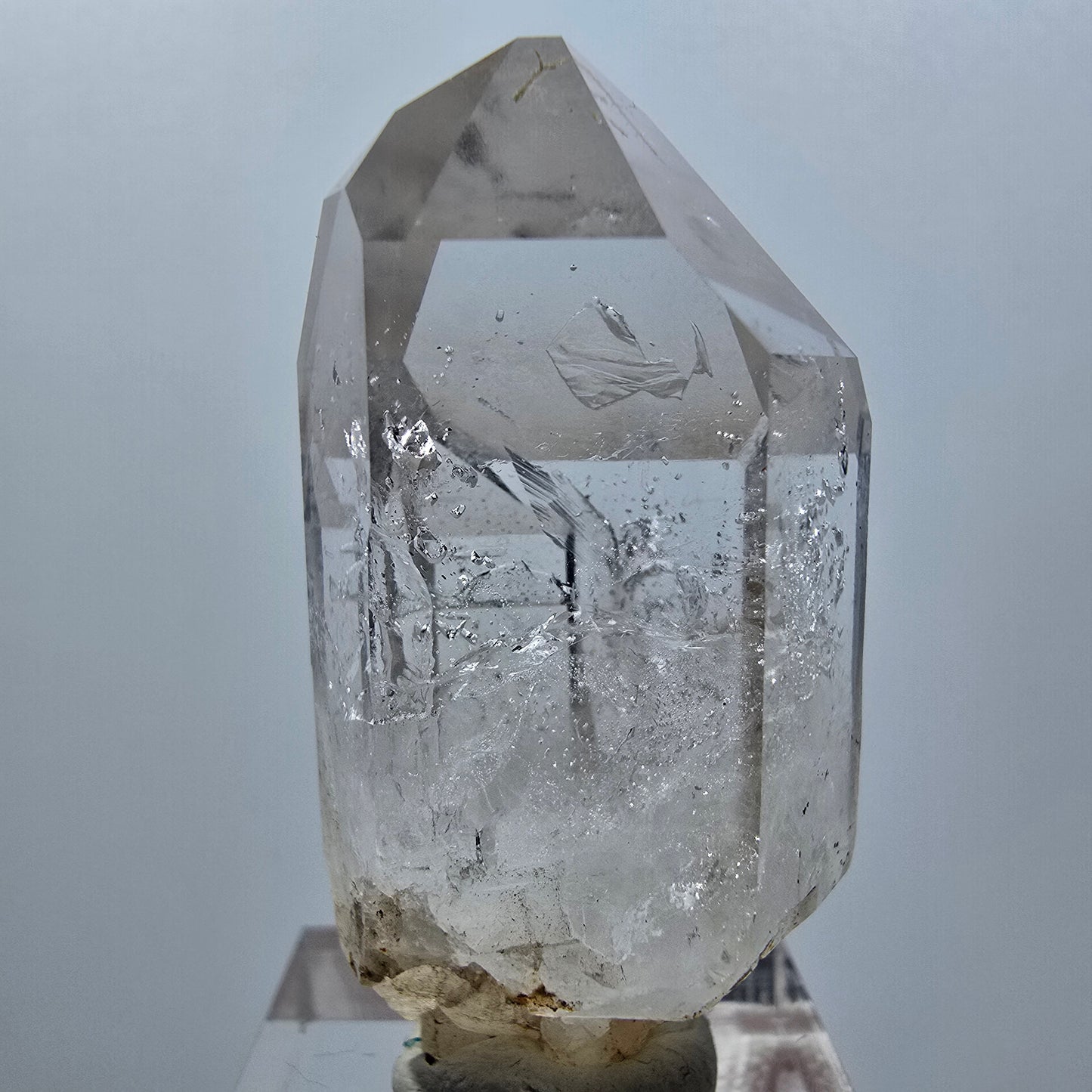 Rare skeleton phantom smoky quartz scepter tip Goboboseb, Namibia 45*24*22mm 