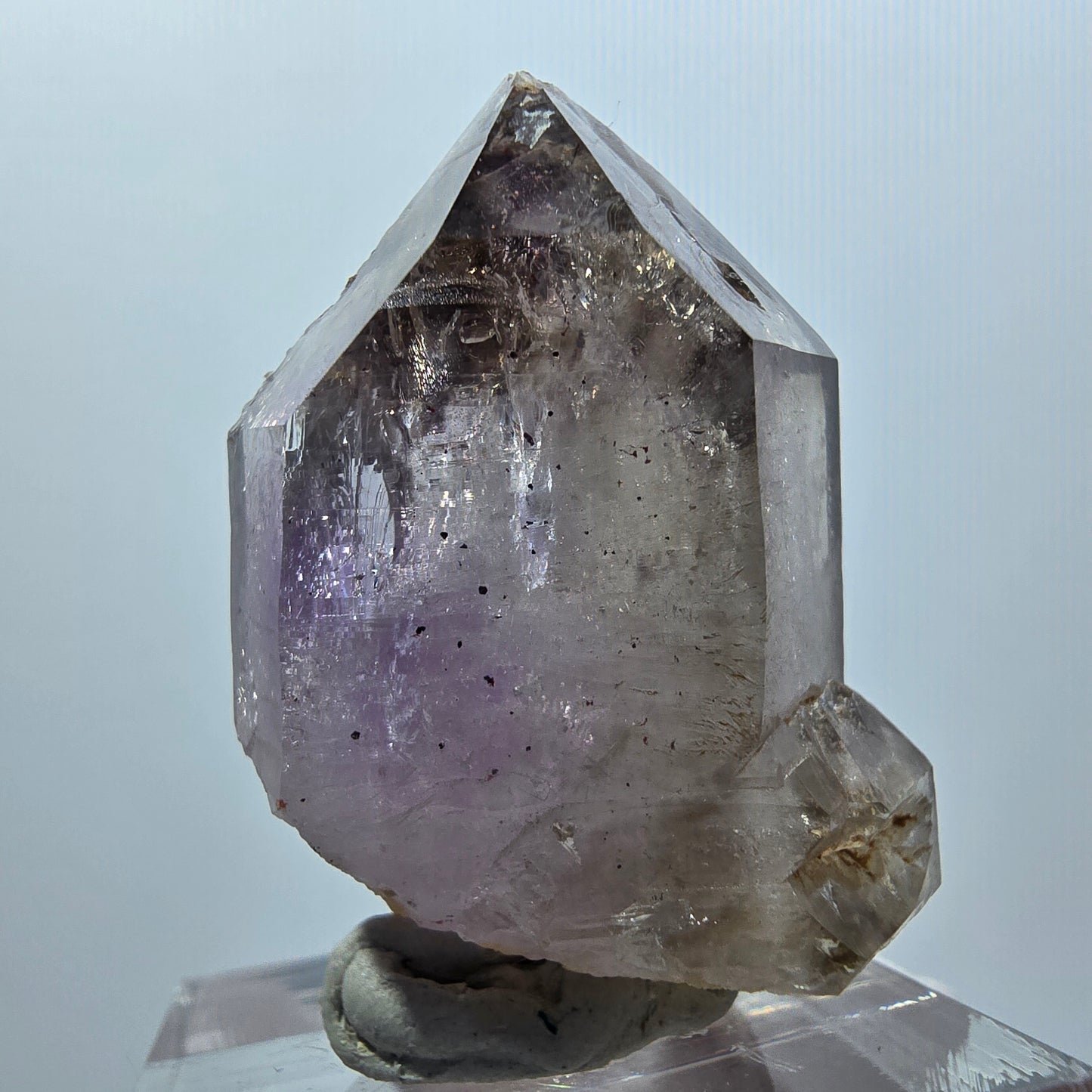 Sceptre fantôme rare en améthyste squelette DT, Goboboseb, Namibie, 36*26*17 mm 