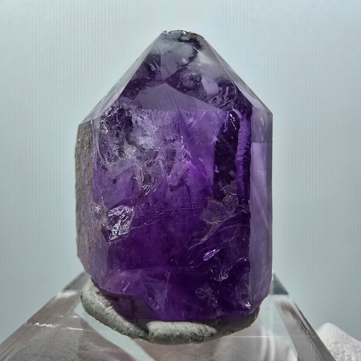 Seltene Skelett Phantom Amethyst Spitze Goboboseb, Namibia 30*23*17mm