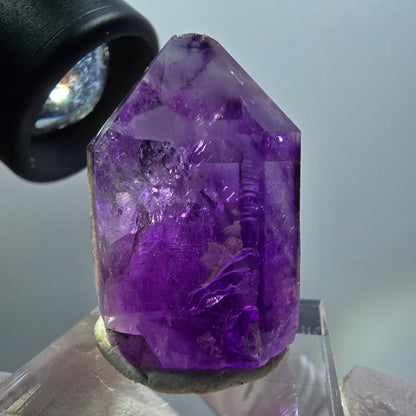 Seltene Skelett Phantom Amethyst Spitze Goboboseb, Namibia 30*23*17mm