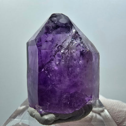Seltene Skelett Phantom Amethyst Spitze Goboboseb, Namibia 30*23*17mm