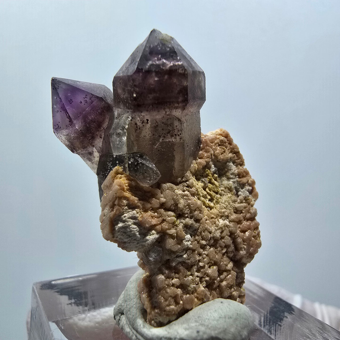 Seltene Skelett Phantom Amethyst Zepter auf Matrix Goboboseb, Namibia 31*21*16mm