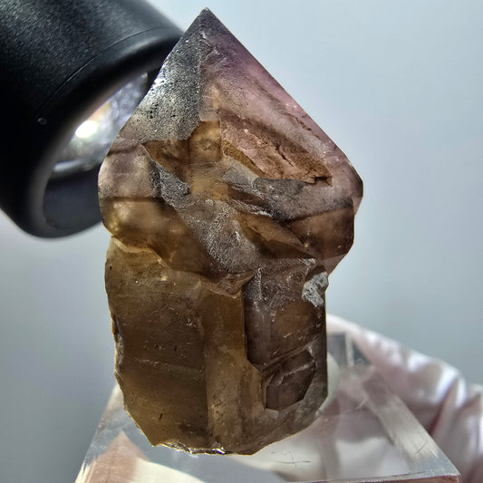 Seltene Skelett Phantom Amethyst Zepter Spitze Goboboseb, Namibia 36*35*20mm