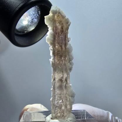 Seltener Phantom Amethyst mit Calcit Goboboseb, Namibia 42*9*7mm