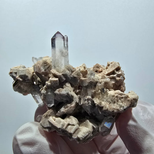 Seltene Phantom Amethyst Zepter auf Matrix Goboboseb, Namibia 47*32*31mm