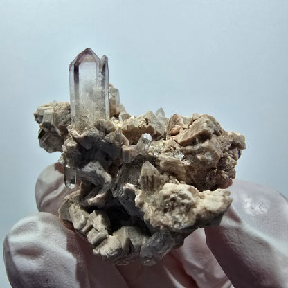 Seltene Phantom Amethyst Zepter auf Matrix Goboboseb, Namibia 47*32*31mm