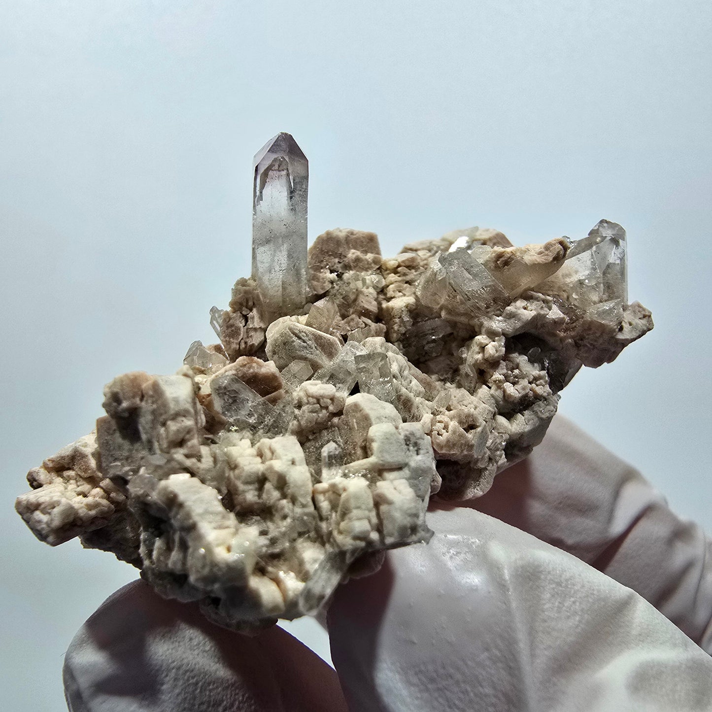 Seltene Phantom Amethyst Zepter auf Matrix Goboboseb, Namibia 47*32*31mm