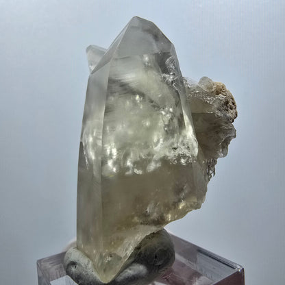 Phantom Skelett Rauchquarz, Fluorit, Muskovit Stufe Erongo, Namibia 47*29*31mm