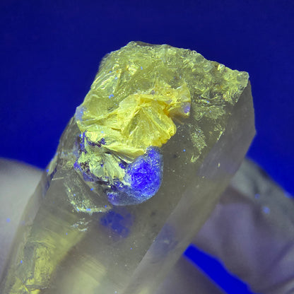 Phantom skeleton smoky quartz, fluorite, muscovite stage Erongo, Namibia 39*20*14mm 