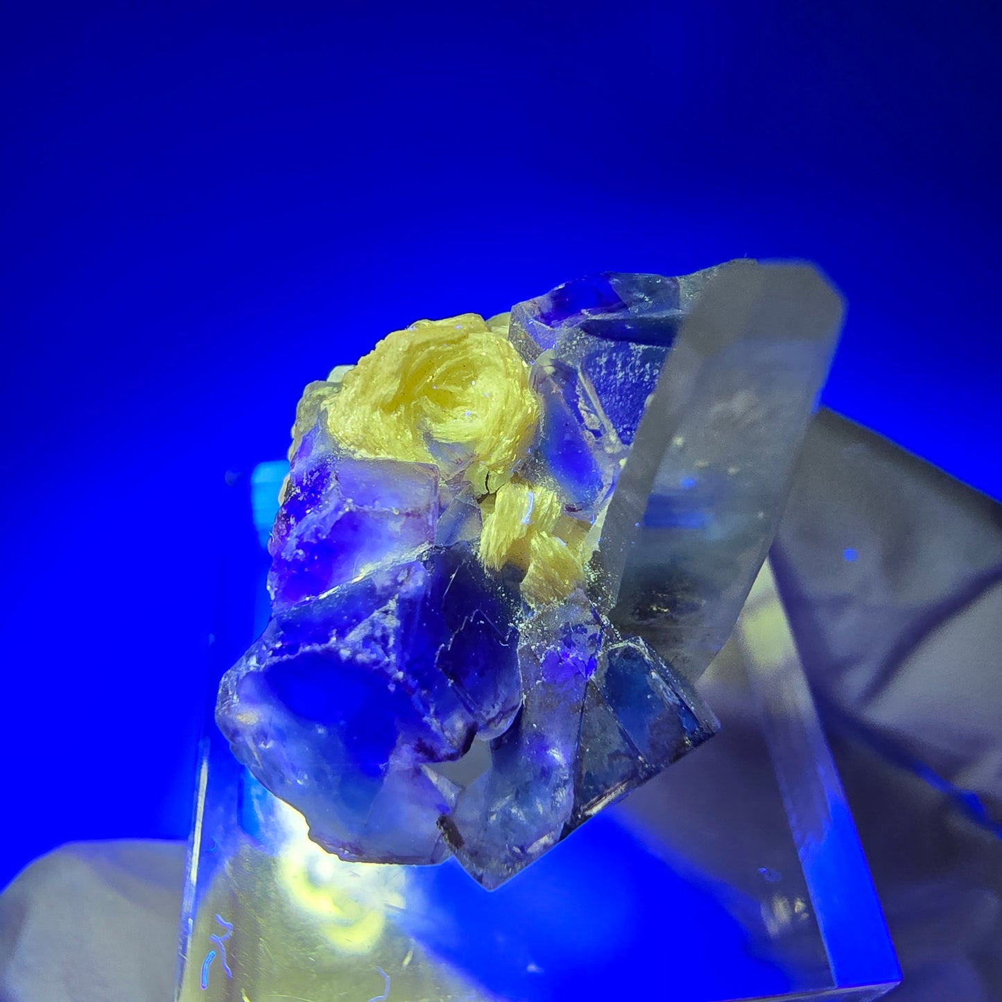 Phantom Fluorite Cube, Smoky Quartz, Muscovite Specimen Erongo, Namibia 28*20*17mm 