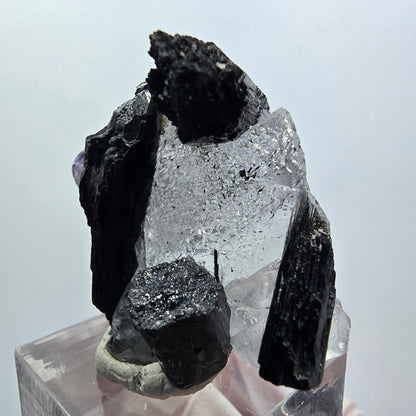 Klare Phantom Fluorit , Schörl Turmalin Stufe Erongo, Namibia 41*38*25mm