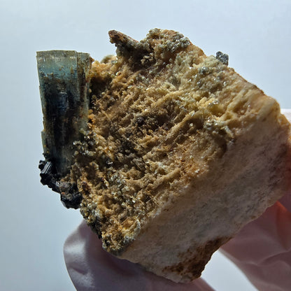 Aquamarin X, Schörl Turmalin, Orthoklas, Muskovit Stufe Erongo Namibia 39*27*27mm