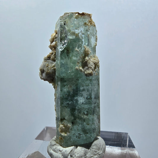 Klare Aquamarin, Schörl Turmalin, Orthoklas Stufe Erongo, Namibia 34*19*15mm