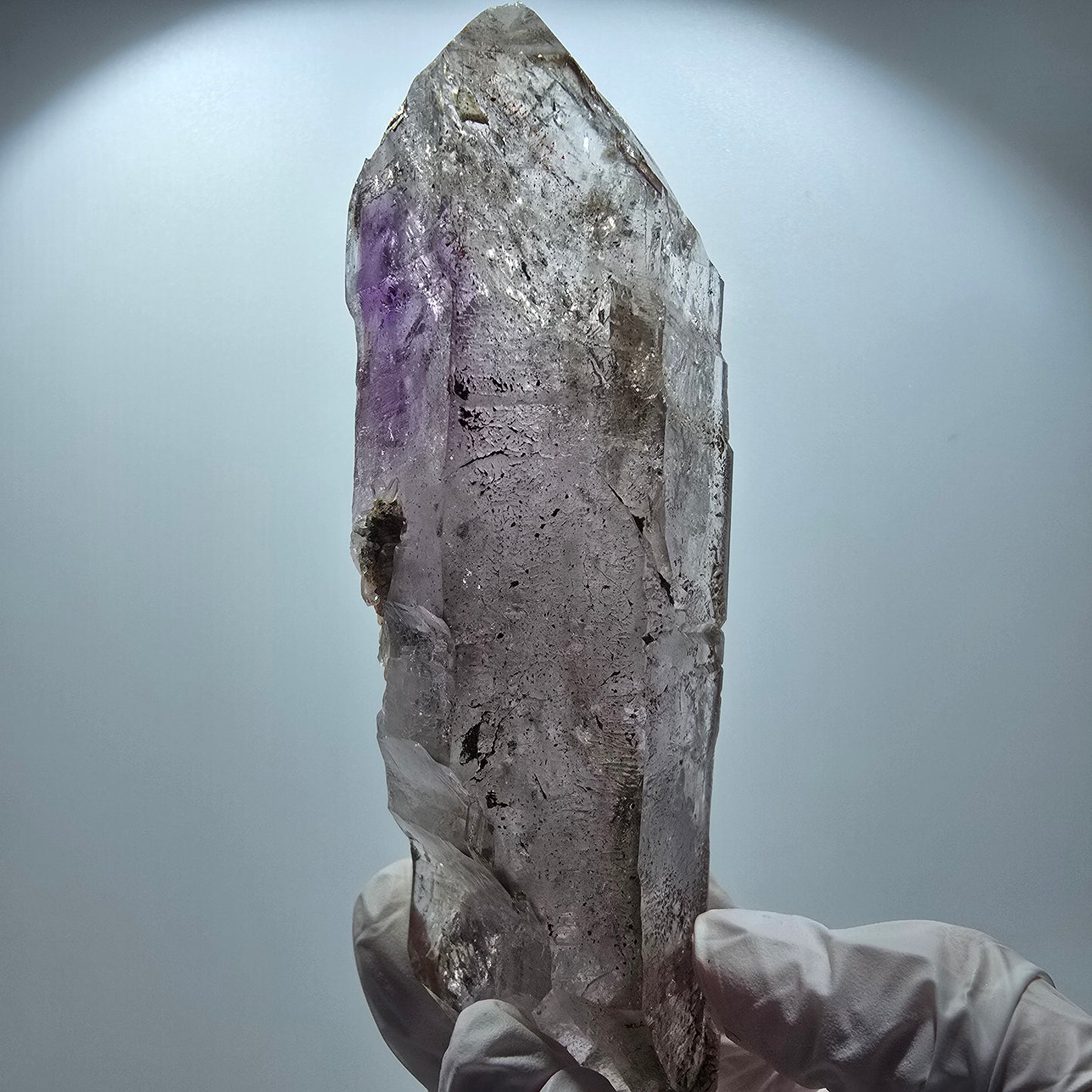 XL Enhydro Skelett Phantom Amethyst DT Zepter, 3x Blase Goboboseb, Namibia 138*44*37mm