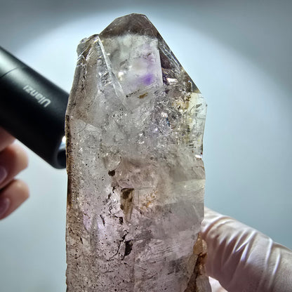 XL Enhydro Skelett Phantom Amethyst DT Zepter, 3x Blase Goboboseb, Namibia 138*44*37mm