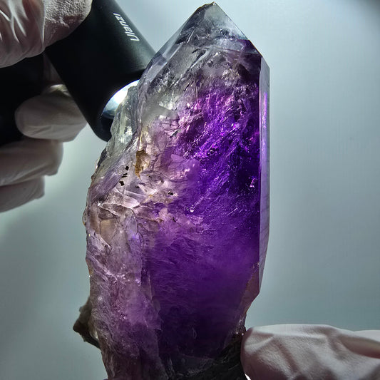 XL Enhydro Phantom Amethyst Zepter auf Matrix, 3x Blase Goboboseb, Namibia 103*66*35mm