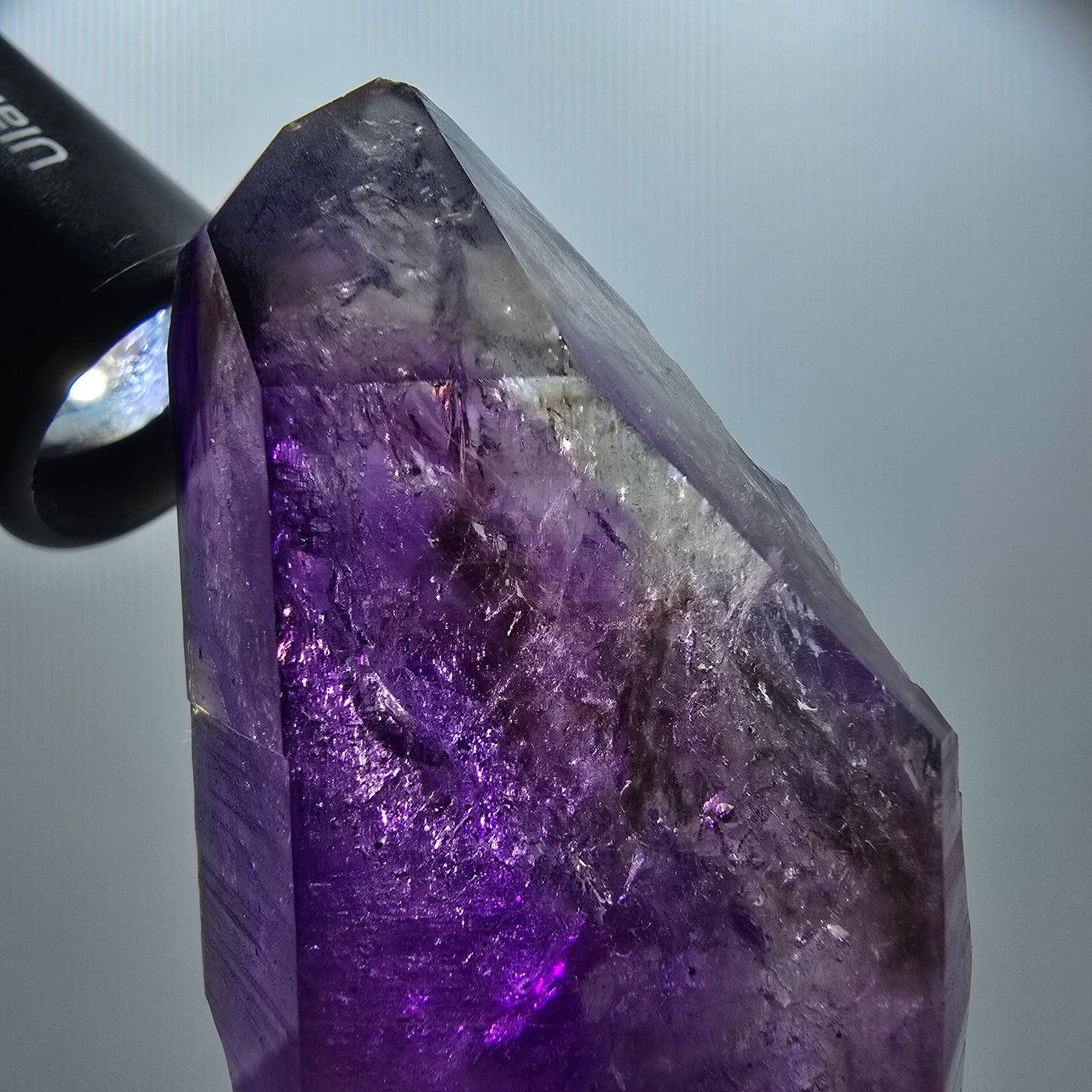 XL Enhydro Phantom Amethyst Zepter auf Matrix, 3x Blase Goboboseb, Namibia 103*66*35mm