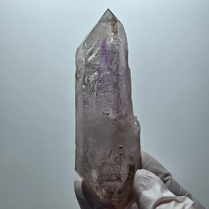 Große Enhydro Skelett Phantom Amethyst DT Zepter, 2x Blase Goboboseb, Namibia 109*36*28mm