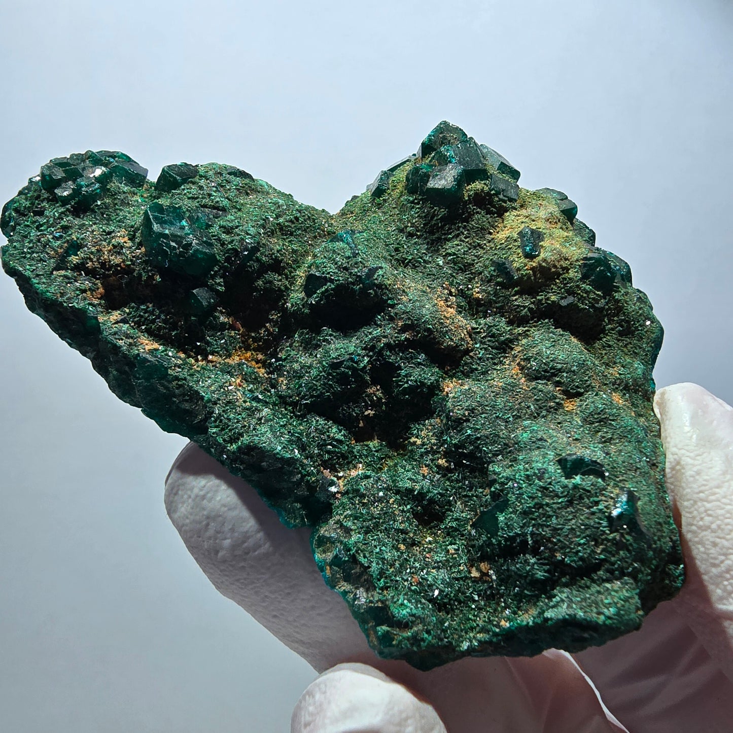 Große Dioptas XX Stufe, grün Republik Kongo 75*53*22mm