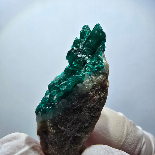 Seltene Dioptas auf Matrix Stufe, grün Republik Kongo 46*24*17mm