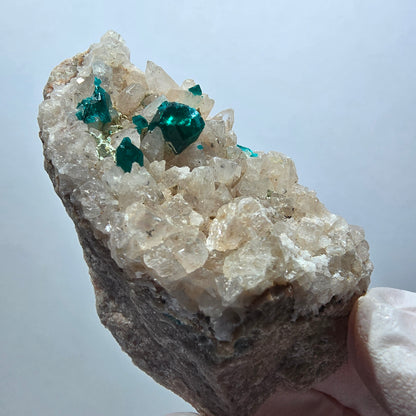 Seltene Dioptas XX, Calcit Stufe Republik Kongo 68*41*31mm