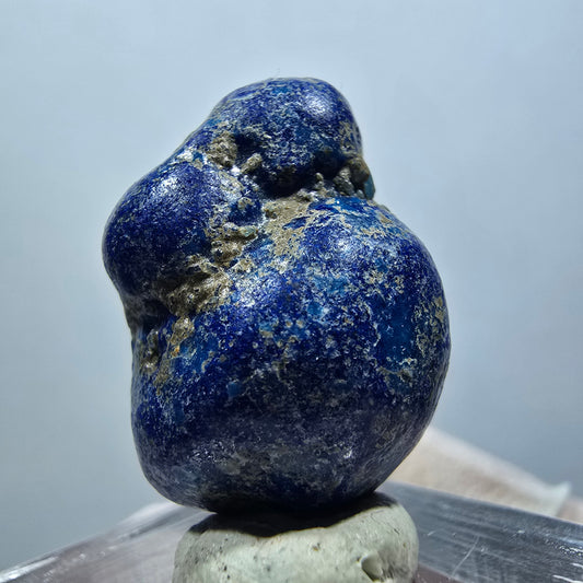 Seltene große Azurit Blueberry - poliert, Doppelkugel USA, New Mexico 24*16*16mm