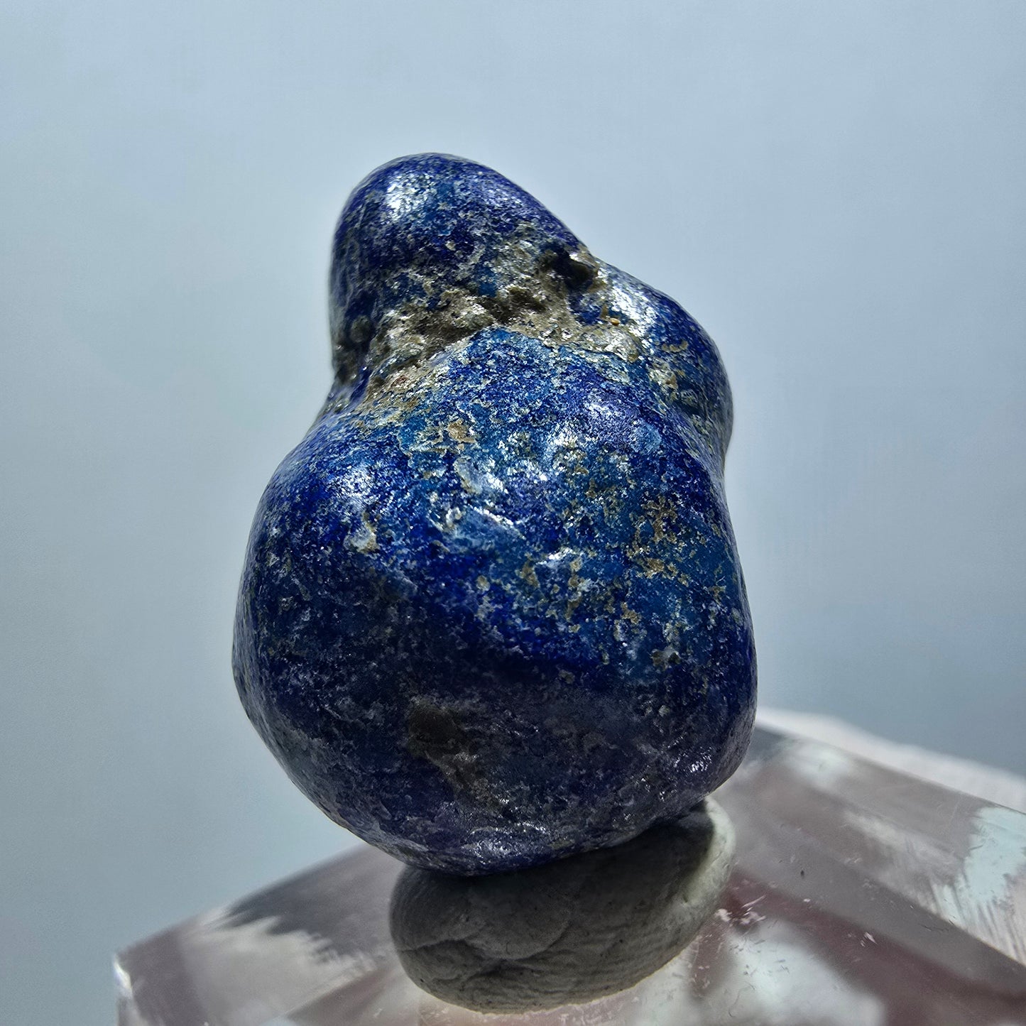 Seltene große Azurit Blueberry - poliert, Doppelkugel USA, New Mexico 24*16*16mm