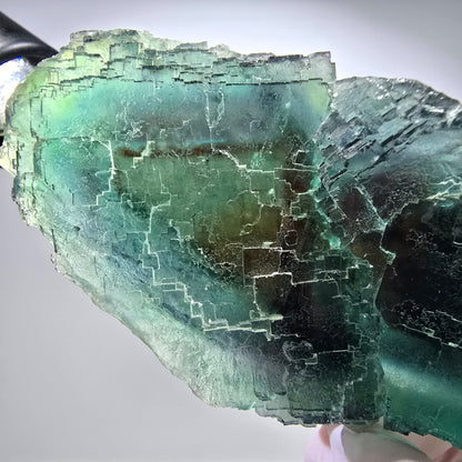 Phantom Fluorit Würfel Stufe, gestuft, grün braun Okorusu, Namibia 94*48*37mm