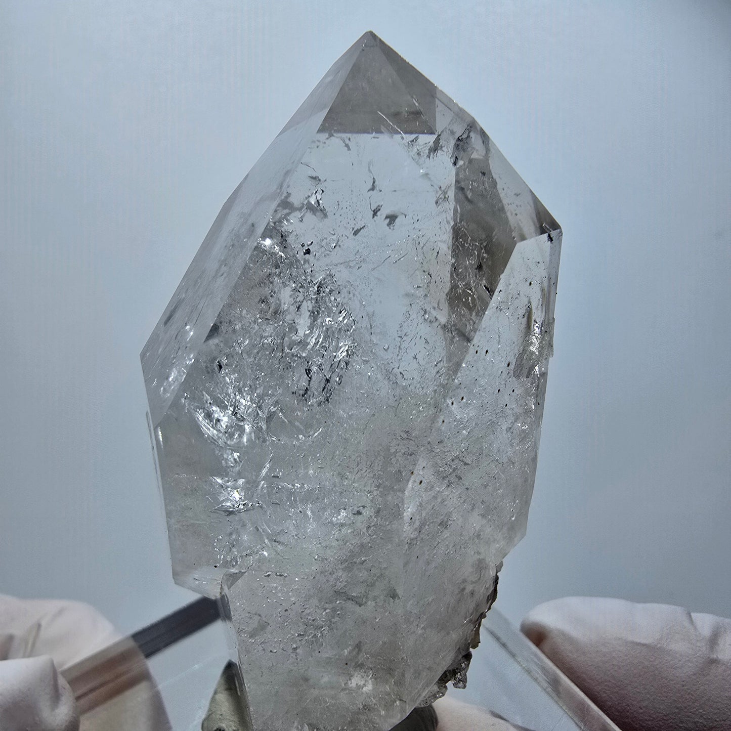 Enhydro Skelett Phantom Rauchquarz DT Zepter, 1x Blase Goboboseb, Namibia 65*37*35mm