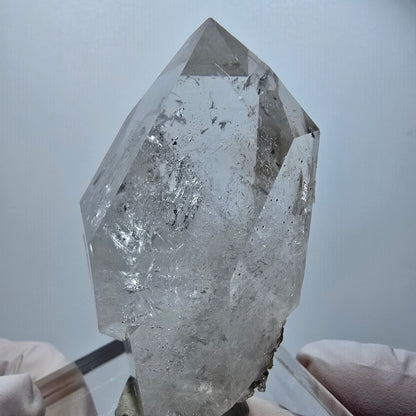 Enhydro Skelett Phantom Rauchquarz DT Zepter, 1x Blase Goboboseb, Namibia 65*37*35mm