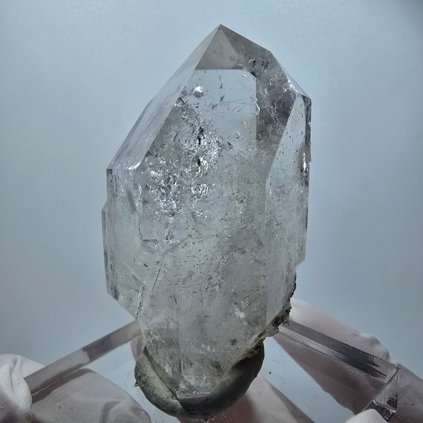 Enhydro Skelett Phantom Rauchquarz DT Zepter, 1x Blase Goboboseb, Namibia 65*37*35mm