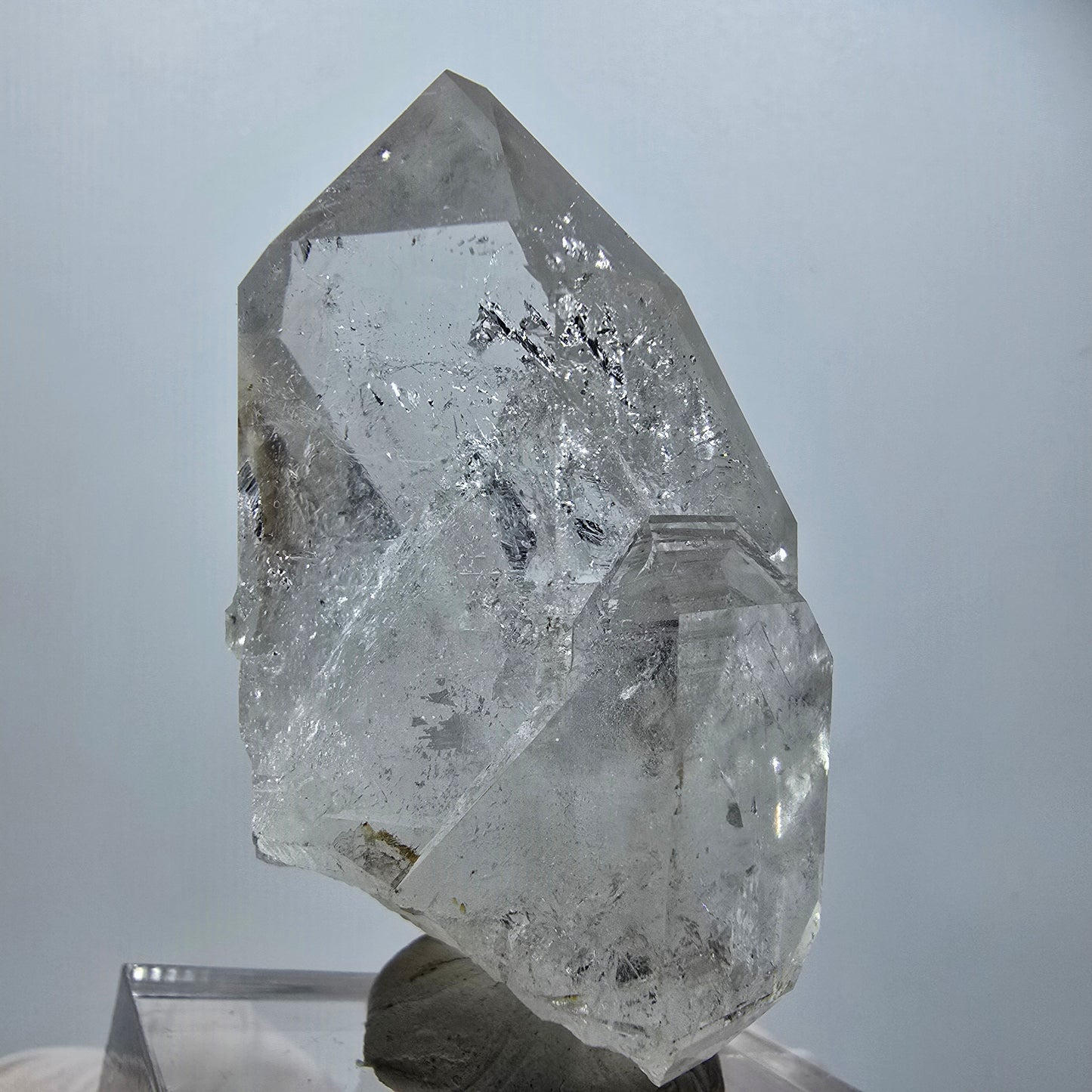 Enhydro Skelett Phantom Rauchquarz DT Zepter, 1x Blase Goboboseb, Namibia 65*37*35mm