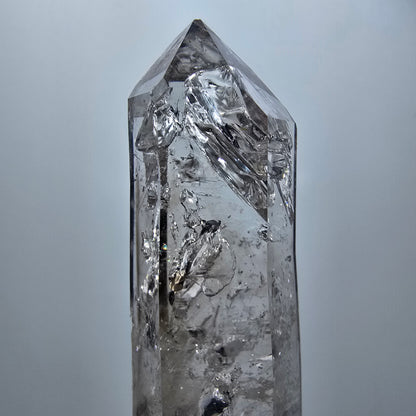 Enhydro Skelett Phantom Rauchquarz, 1x Blase Goboboseb, Namibia 71*23*17mm