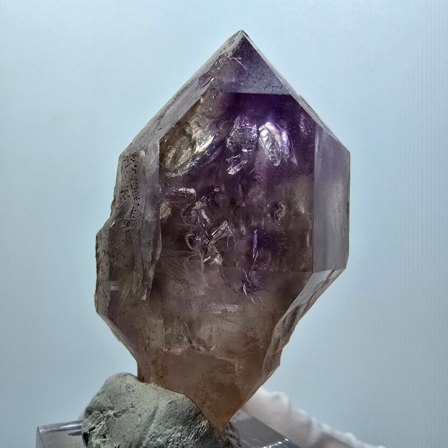 Seltene Skelett Phantom Amethyst Zepter Spitze Goboboseb, Namibia 55*32*32mm