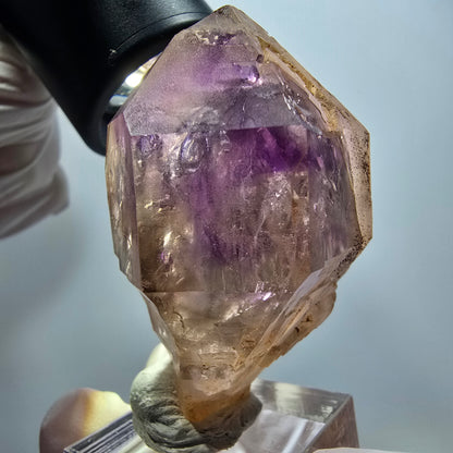 Seltene Skelett Phantom Amethyst Zepter Spitze Goboboseb, Namibia 55*32*32mm