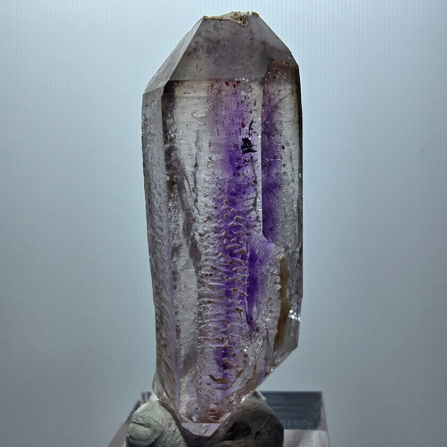 Seltene Skelett Phantom Amethyst DT Fenster Spitze Goboboseb, Namibia 53*17*16mm
