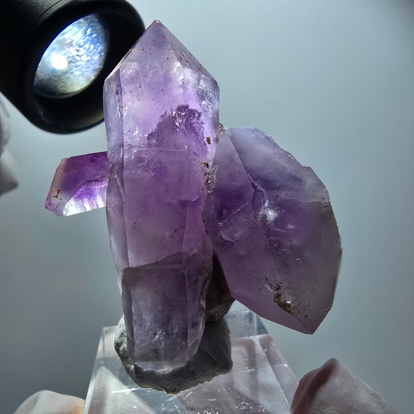 Phantom Skelett Amethyst DT auf Matrix Stufe Goboboseb, Namibia 49*37*27mm