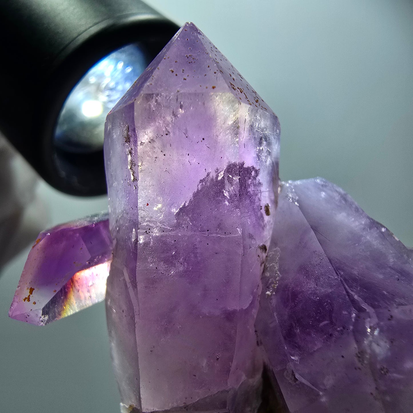 Phantom Skelett Amethyst DT auf Matrix Stufe Goboboseb, Namibia 49*37*27mm
