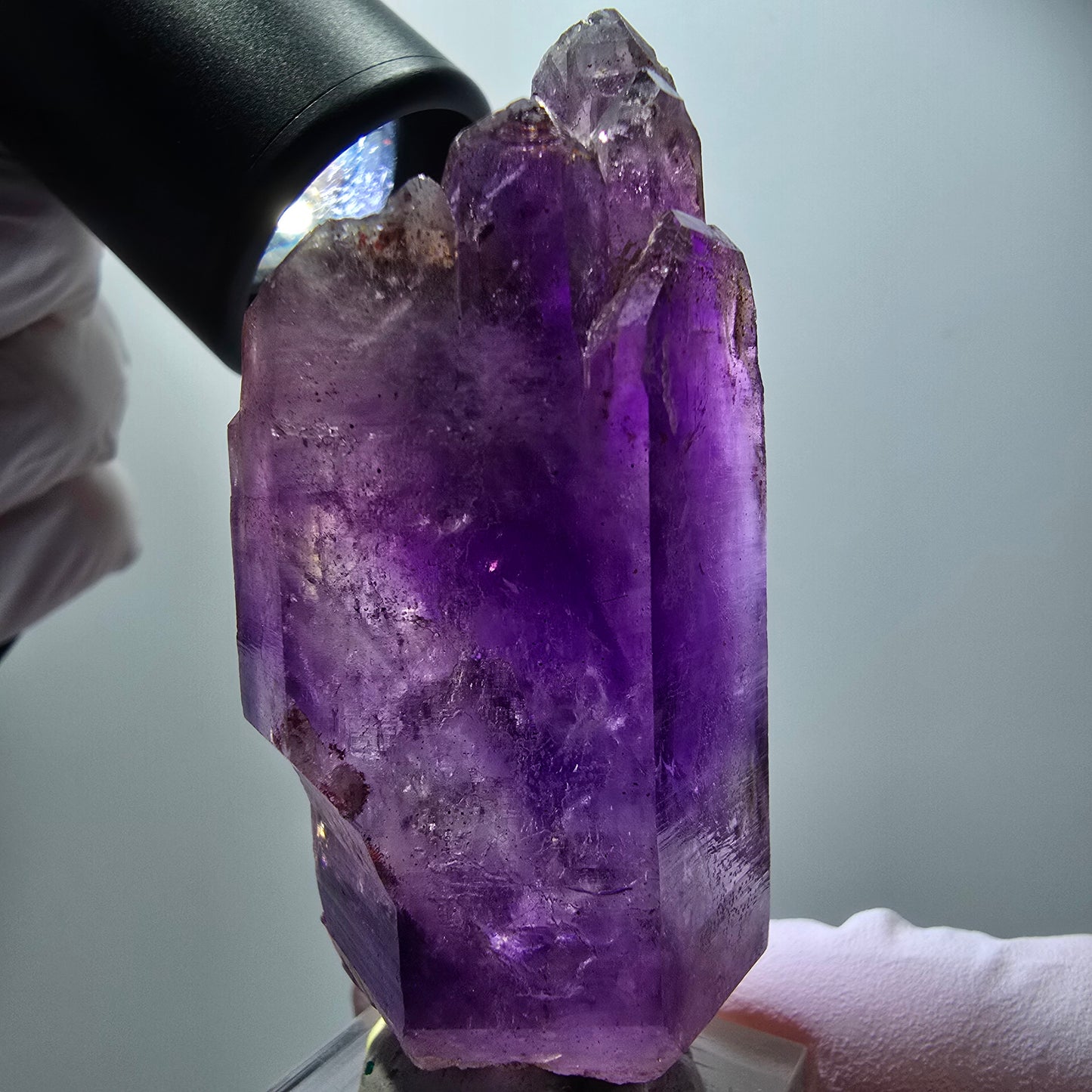 Seltene Skelett Phantom Amethyst DT Spitze Goboboseb, Namibia 67*32*24mm